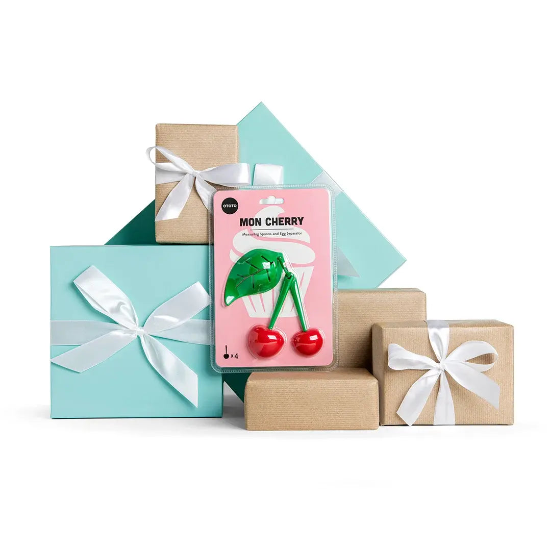 a group of boxes with bows