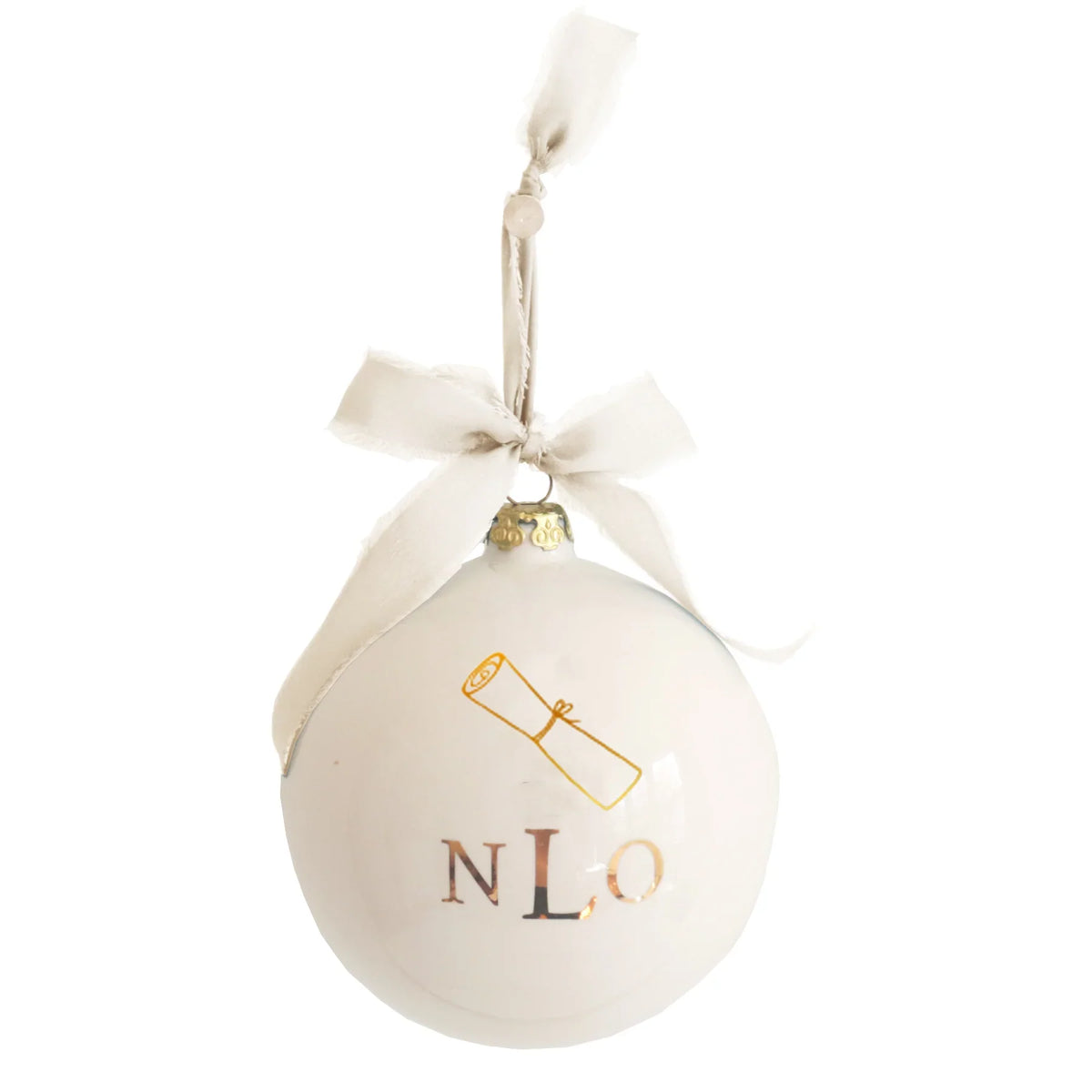 Monogrammed Keepsake Ornament- Graduation