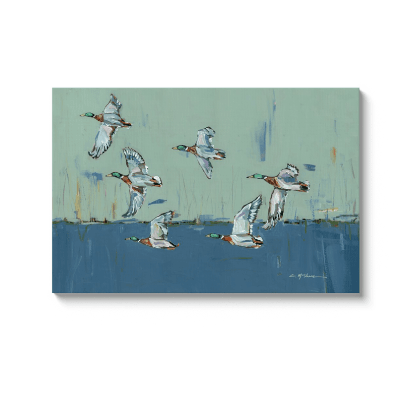 "Moody Mallards" on canvas