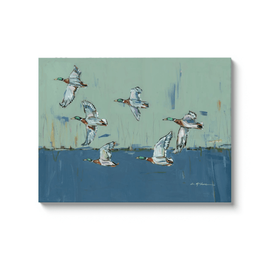 "Moody Mallards" on canvas