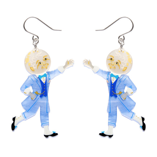 Moonface Drop Earrings by Erstwilder