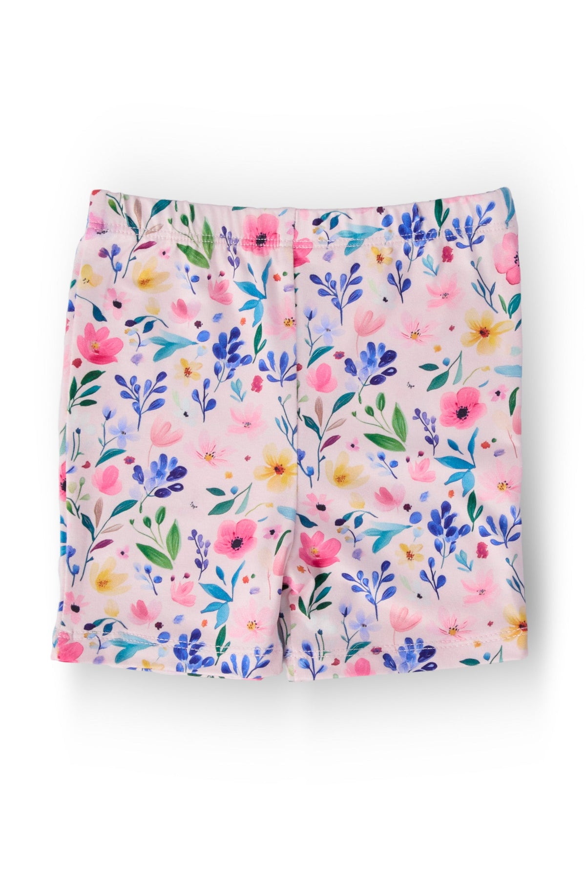 a pair of pink shorts with flowers