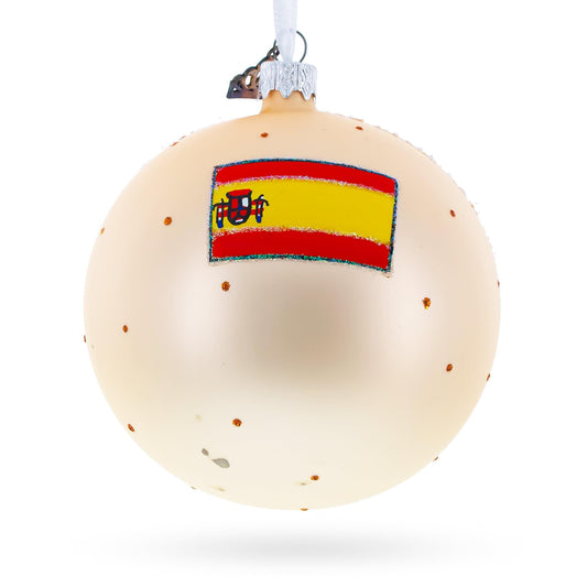 Mosque of Cordoba, Spain Glass Ball Christmas Ornament 4 Inches