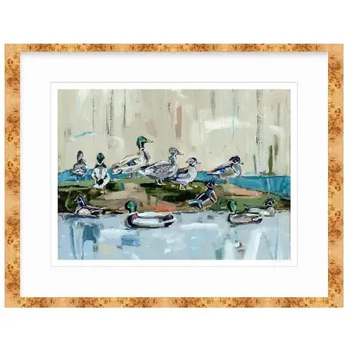 Mound Party Ducks Fine Art Print