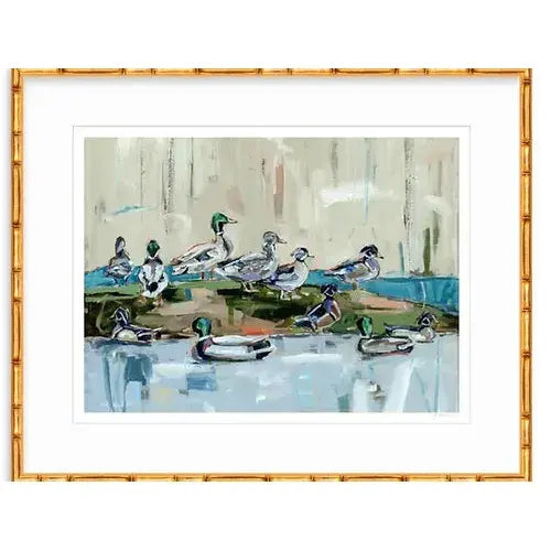 Mound Party Ducks Fine Art Print