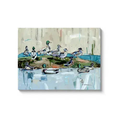"Mound Party" on canvas