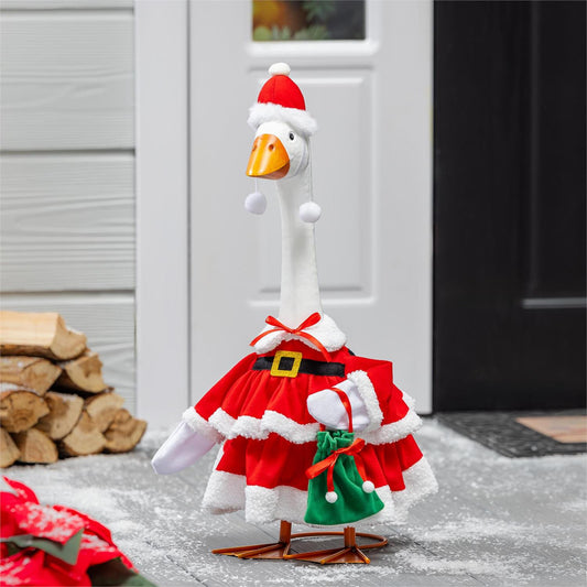 Mrs Claus Porch Goose Outfit