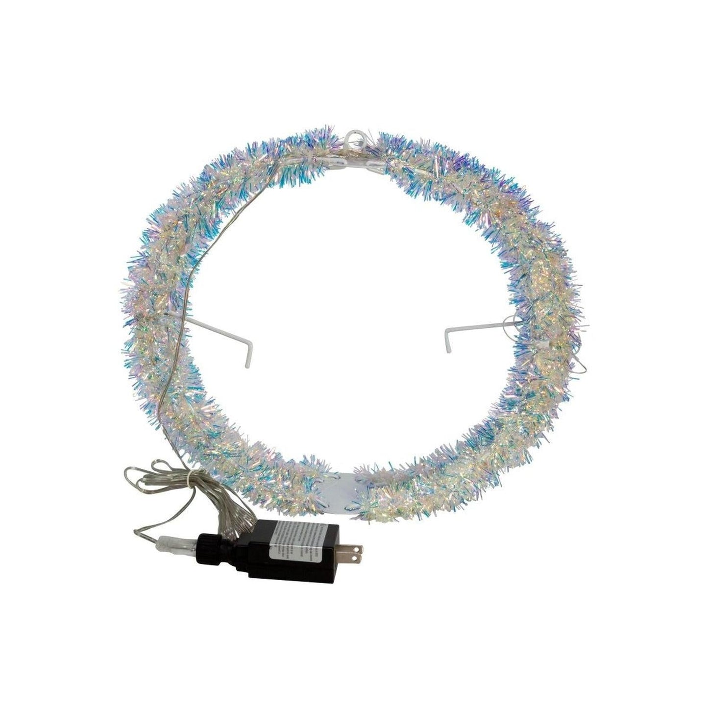 Multi-Color LED Tinsel Foldable Sphere 12"