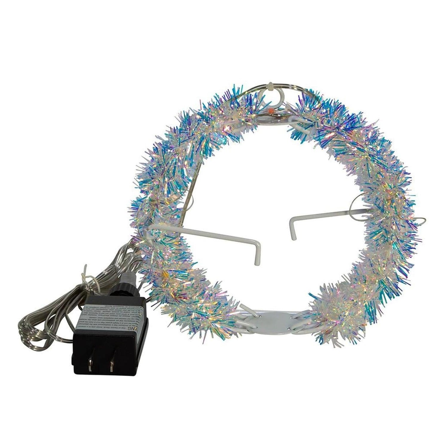 Multi-Color LED Tinsel Foldable Sphere 6"