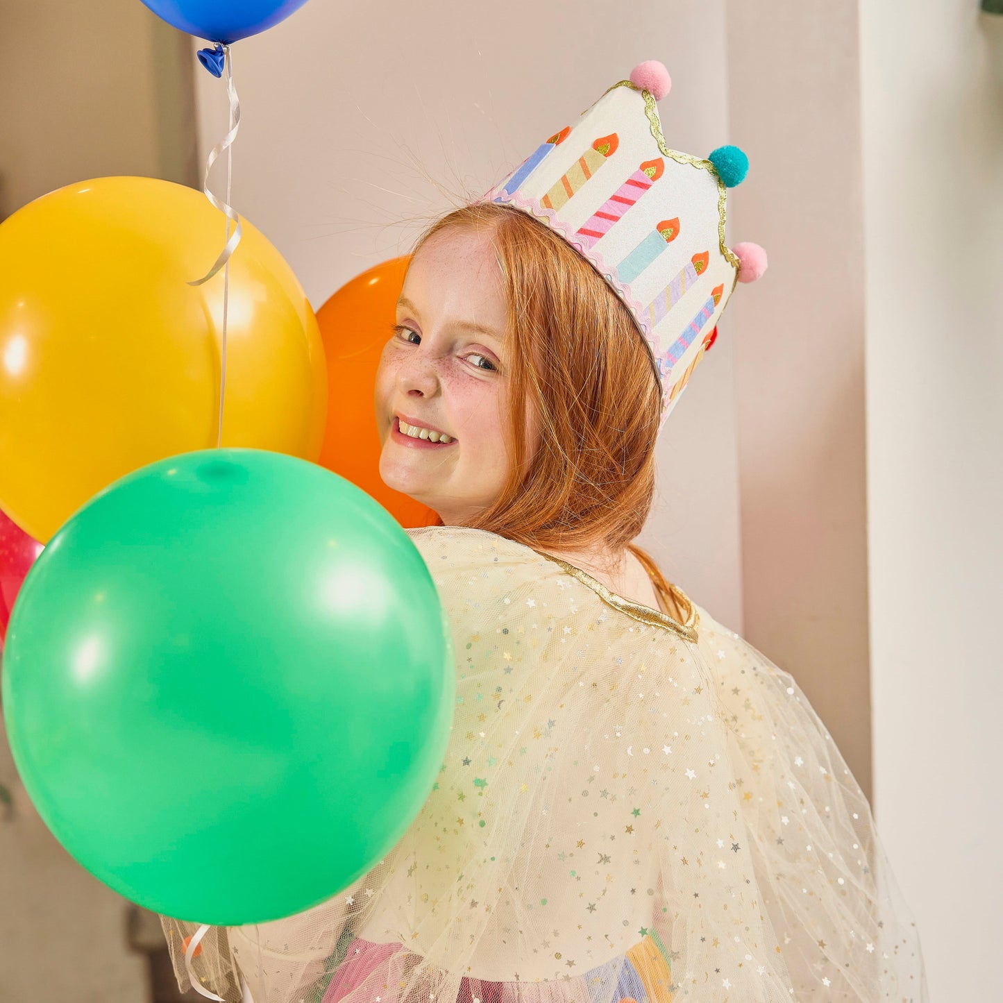 Birthday Wishes Reusable Pom Pom Crown