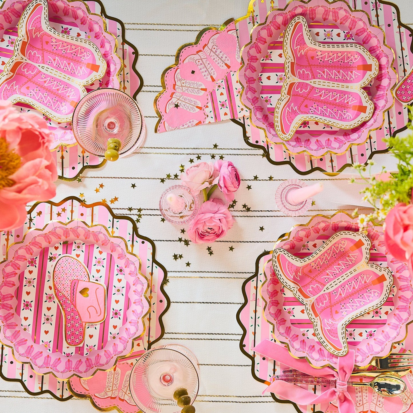 Cowboy Boot Dessert Plates (10 count)