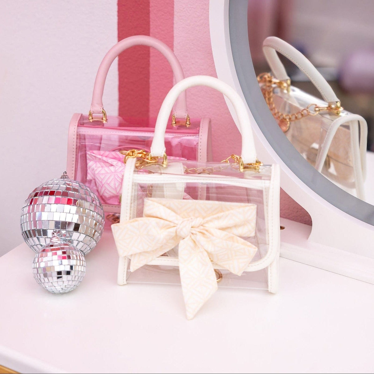 Bow On The Go Clear Crossbody Handbag