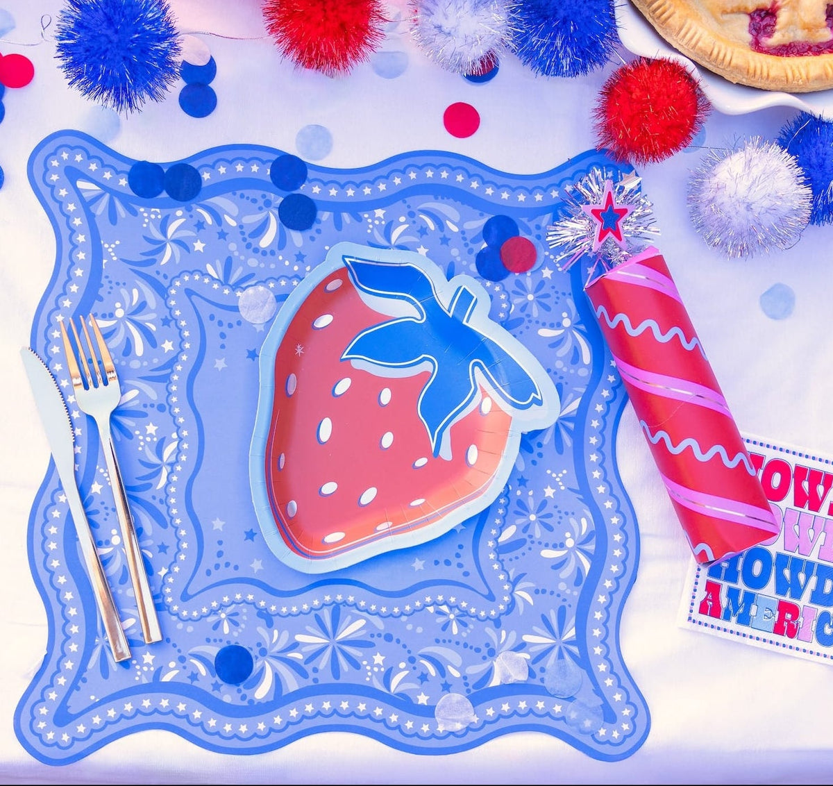 Strawberry Dessert Plate (10 ct)