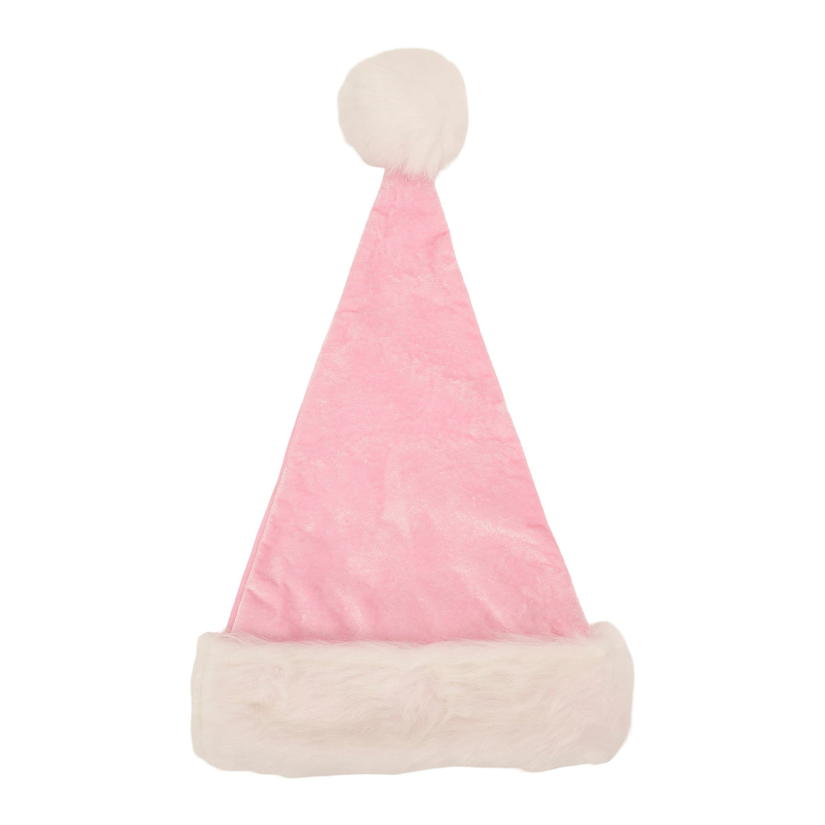 Pink Velvet & Bows Santa Hat