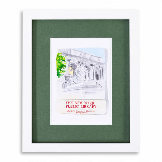 a framed picture of a building