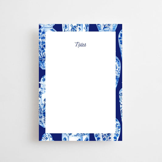 Navy Ginger Jar Notepad | Notepad by JOSIL Paperie