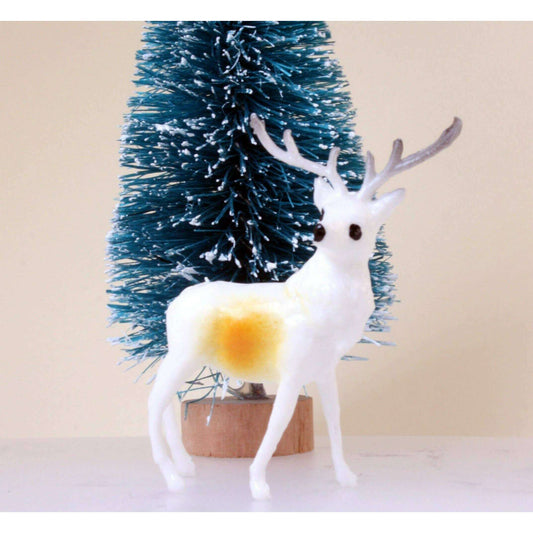New Old Stock 1.5" Reindeer Decorative Figurine, 1960s