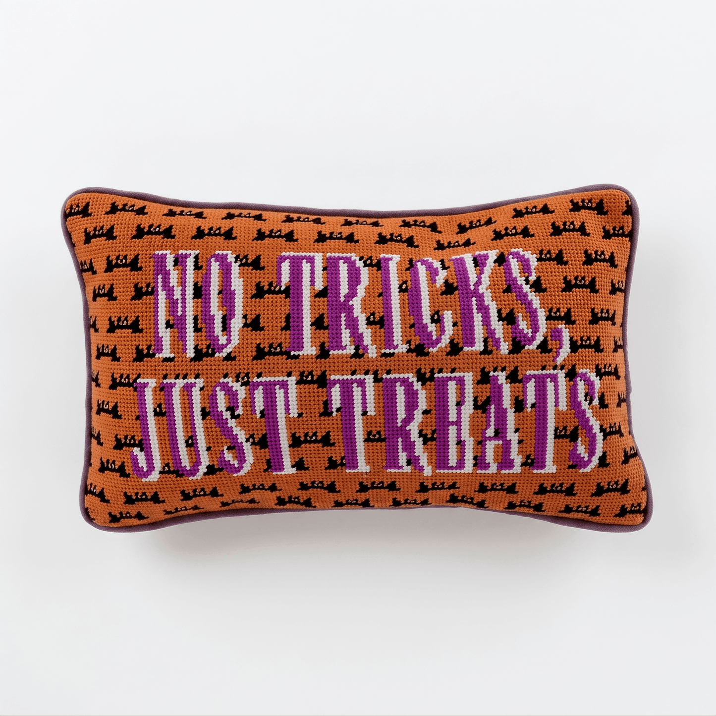 No Tricks Needlepoint Pillow