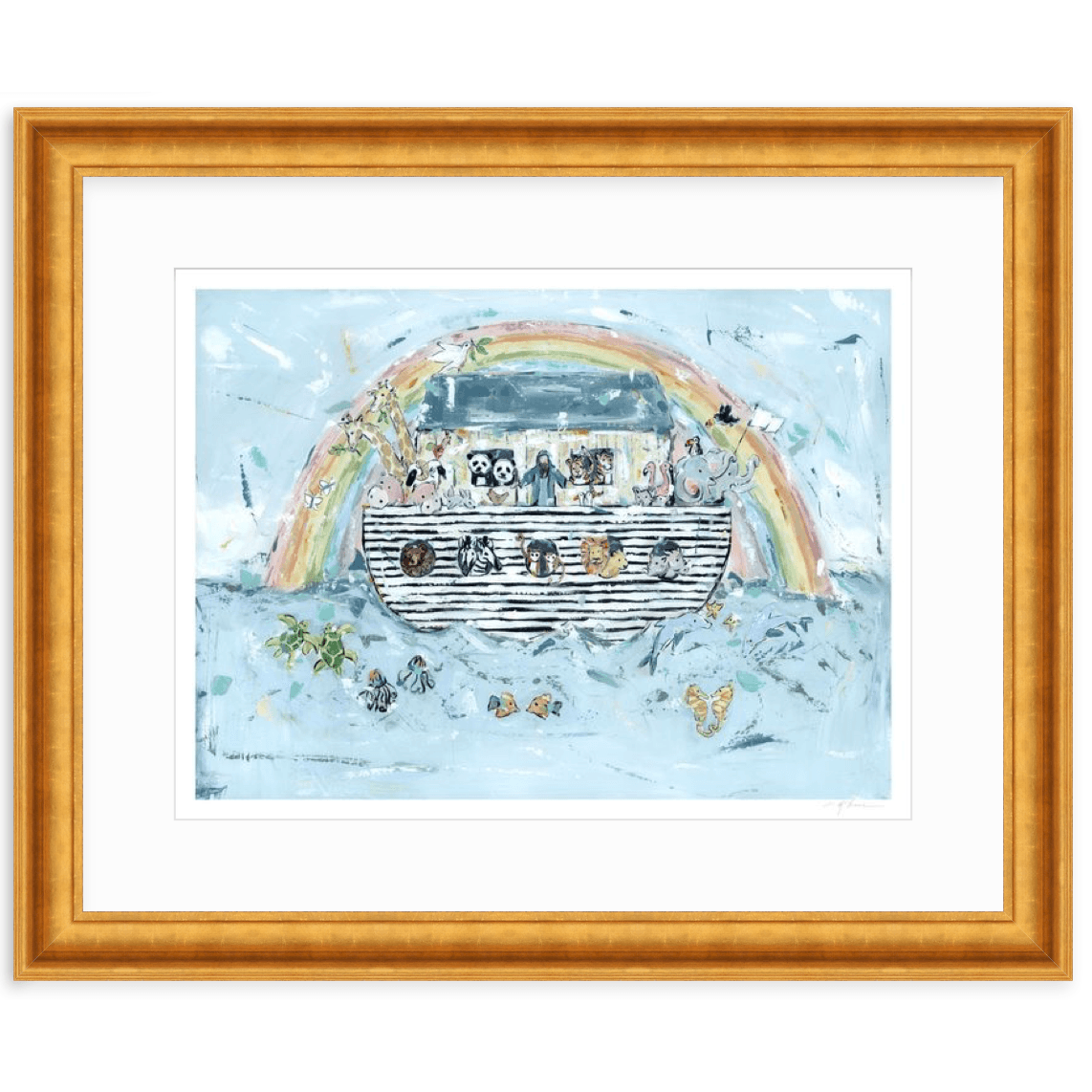 Noah's ark I Nursery Fine Art Print