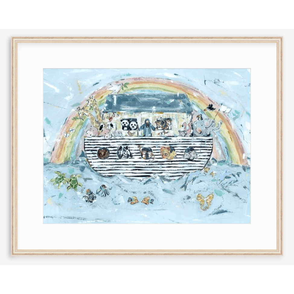 Noah's ark I Nursery Fine Art Print