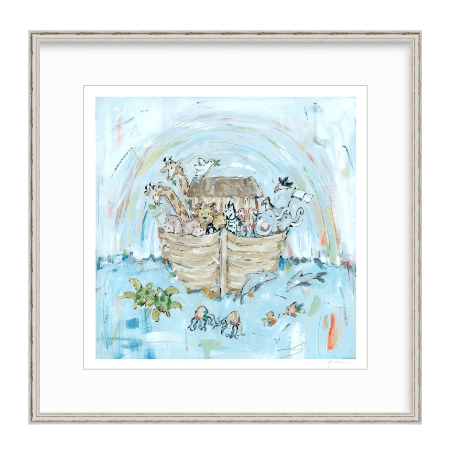 Noah's ark III Nursery Fine Art Print
