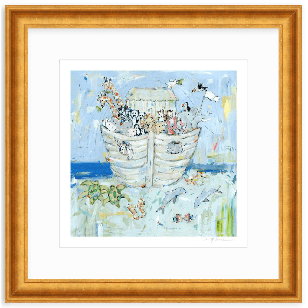 Noah's ark IV Nursery Fine Art Print