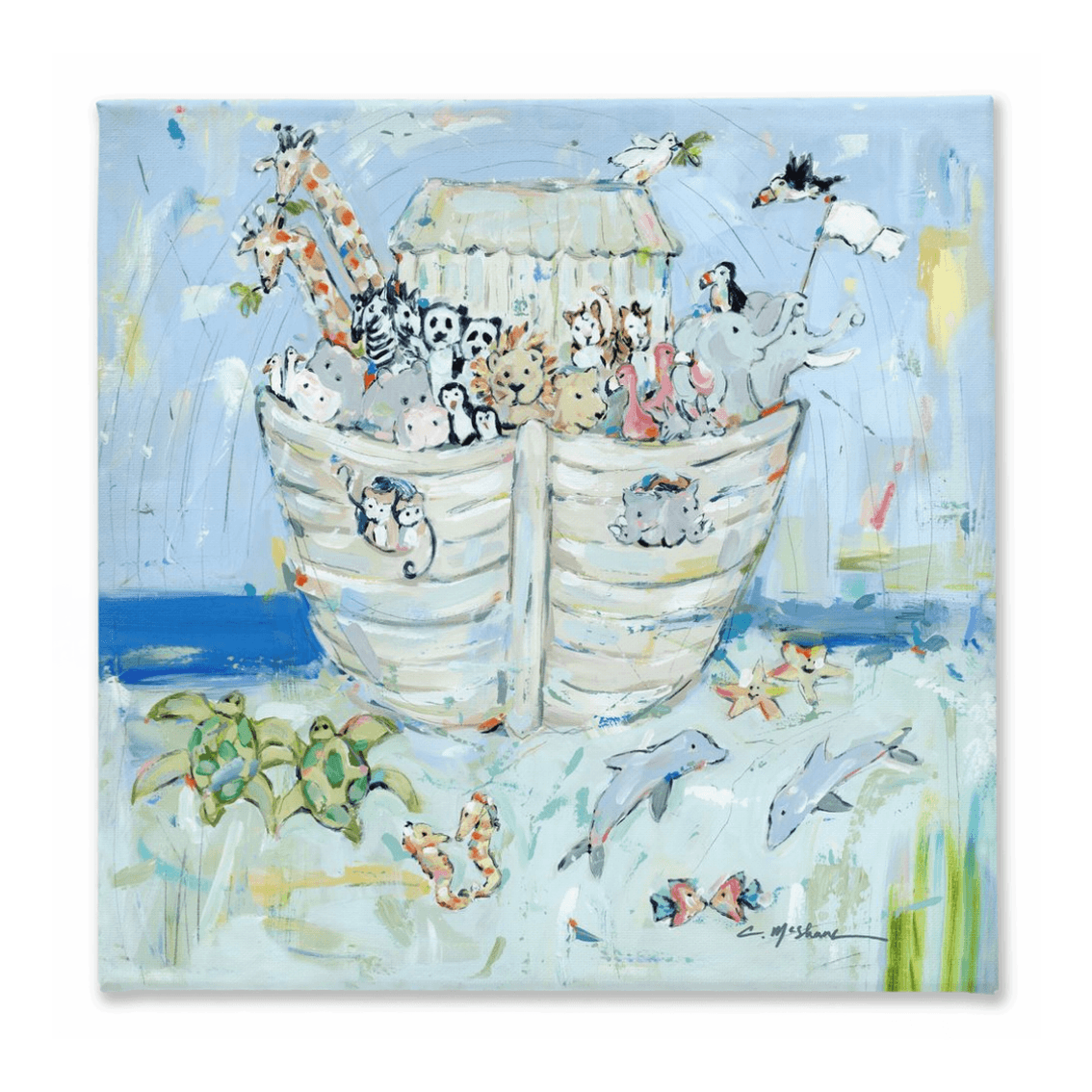 Noah's ark IV on canvas