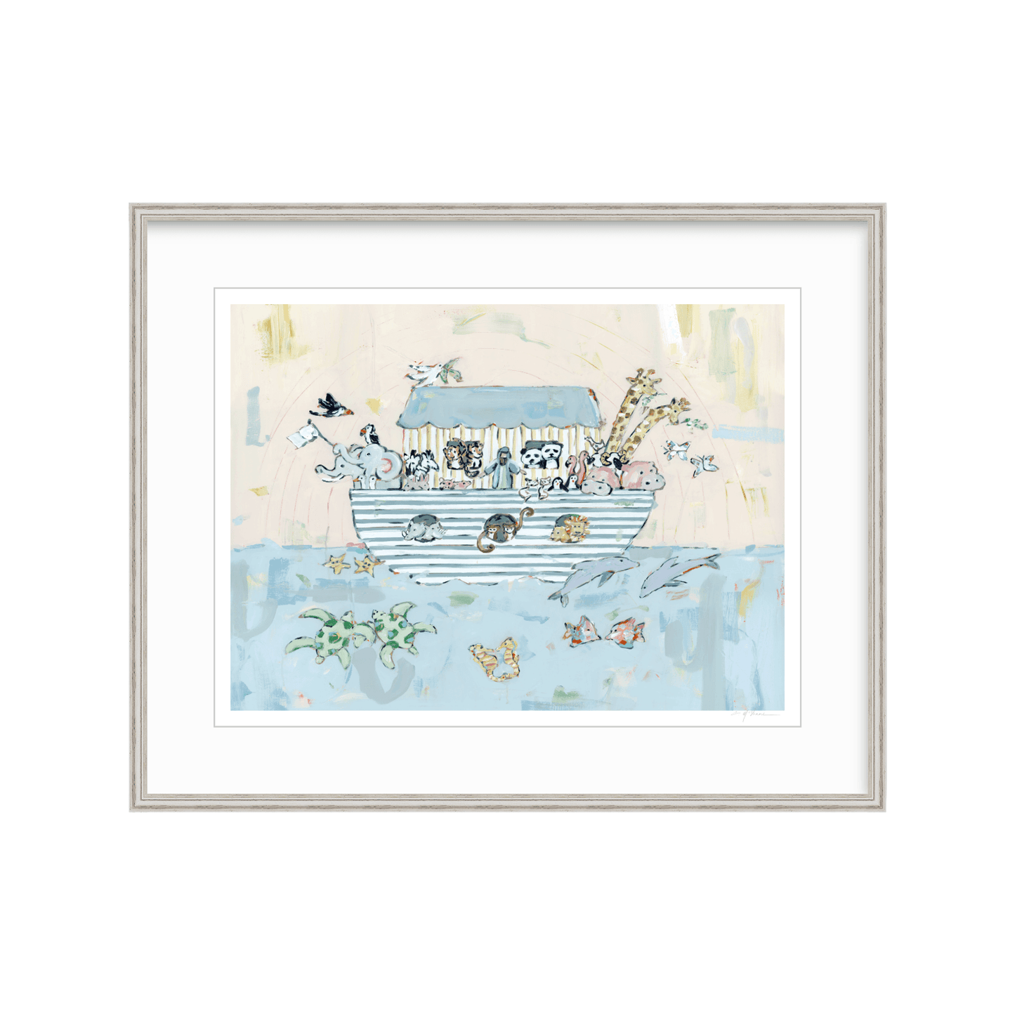 Noah's ark V Nursery Fine Art Print