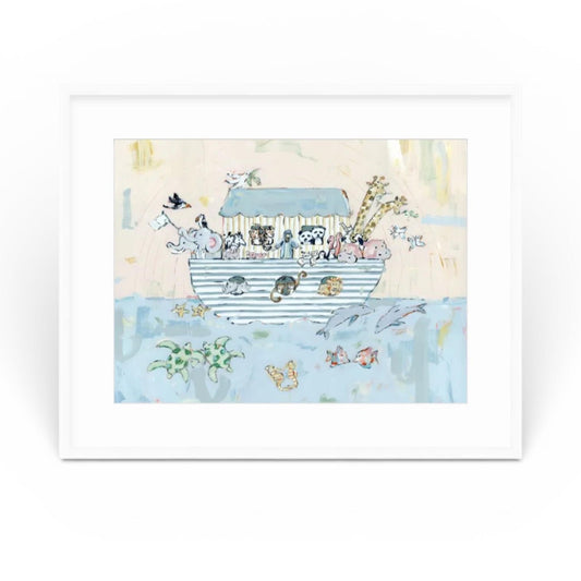 Noah's ark V Nursery Fine Art Print