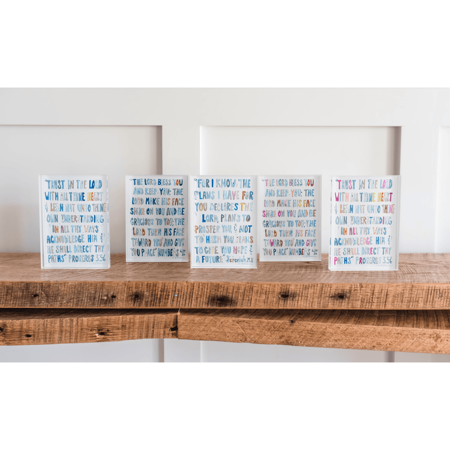 Numbers 6:24-26 Bible Verse Acrylic Tabletop Art