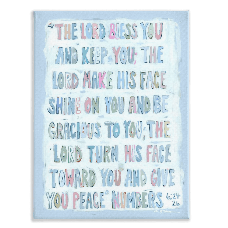 Numbers 6:24-26 on canvas