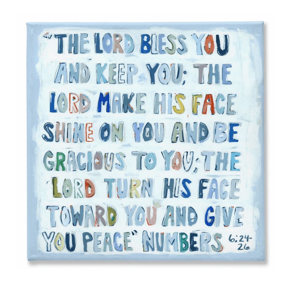 Numbers 6:24-26 on canvas