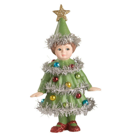 a small figurine of a christmas tree