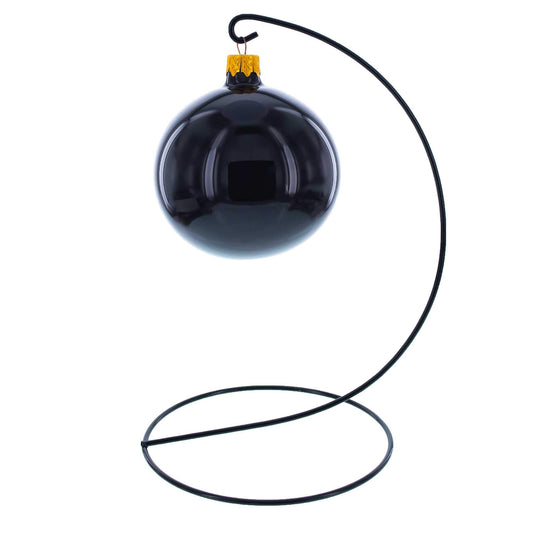 Open Frame Black Painted Metal Ornament Display Stand 9.2 Inches