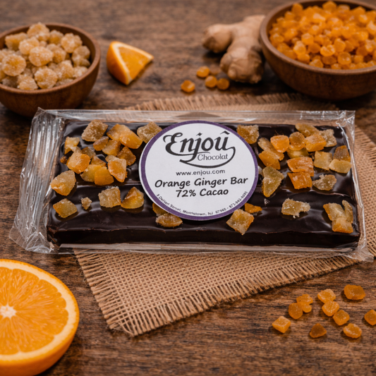 High Cocoa Ginger Orange Peel Bar