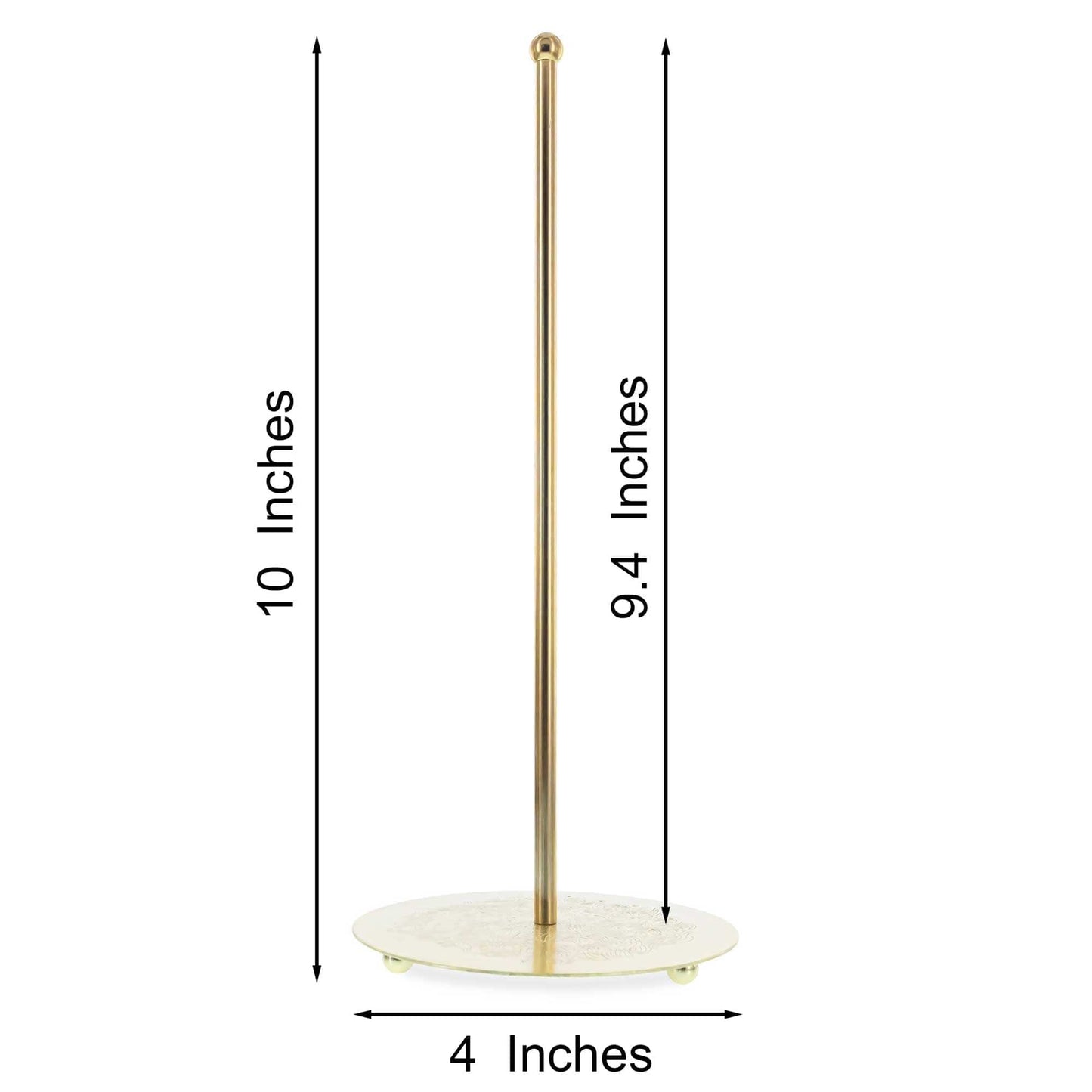 Ornate Gold Metal Rod Tree Topper Stand Display Stand 10 Inches (Taiwan)