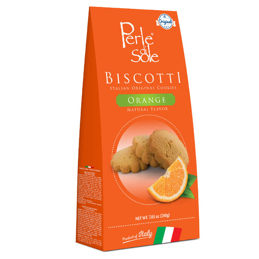 Perle di Sole Orange Shortbread Cookies — Italian Biscotti (7 oz)
