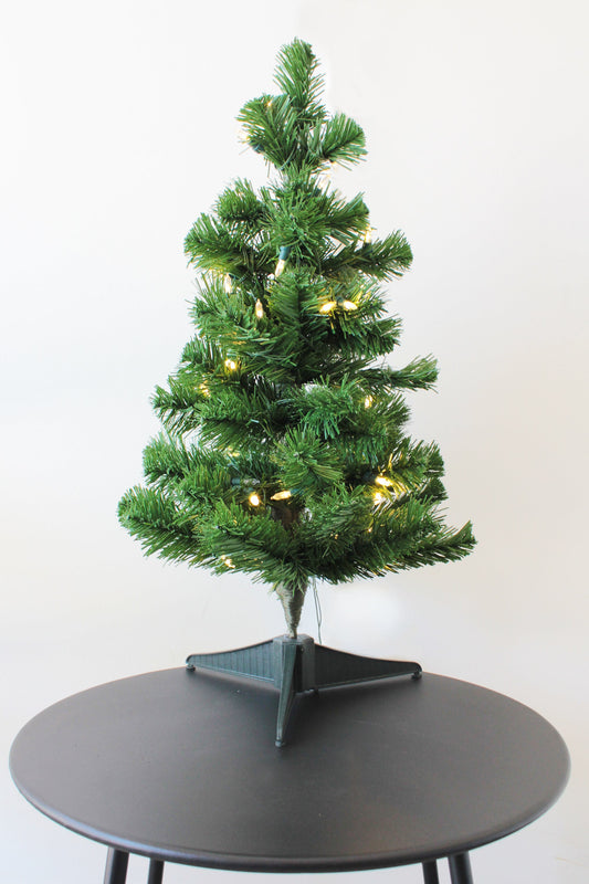 2' Pre-Lit USB Tabletop Tree
