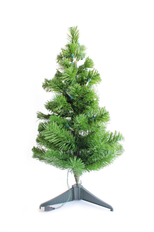 2' Pre-Lit USB Tabletop Tree