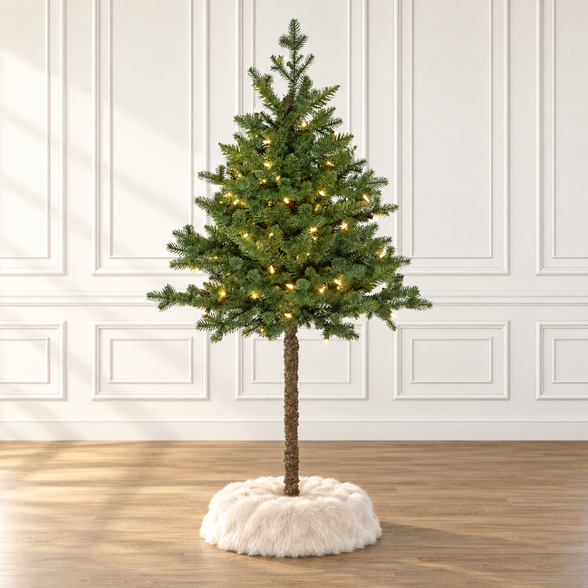 4' Prelit Balsam Fir Half Tree