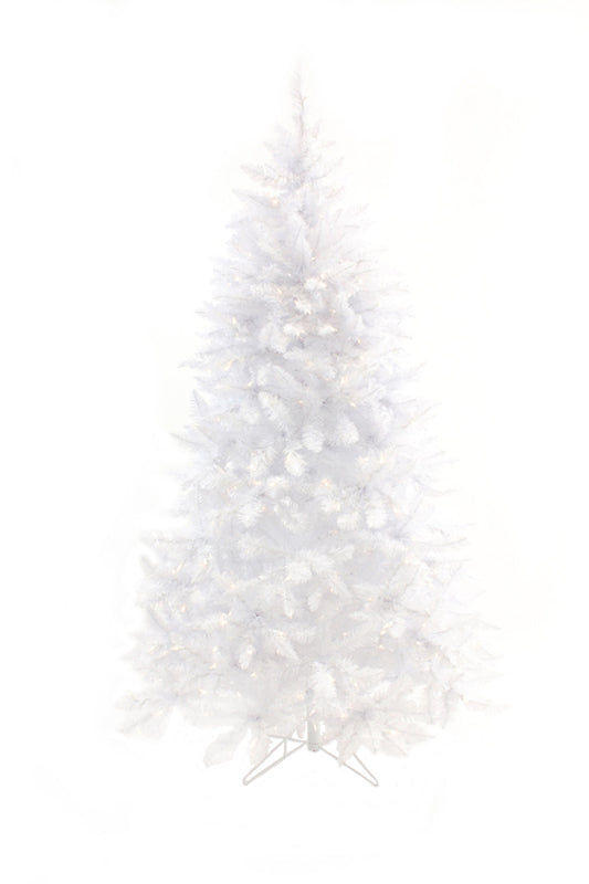Prelit White Spruce Tree