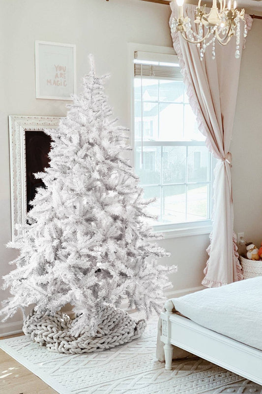 White Spruce Tree with Metal Stand