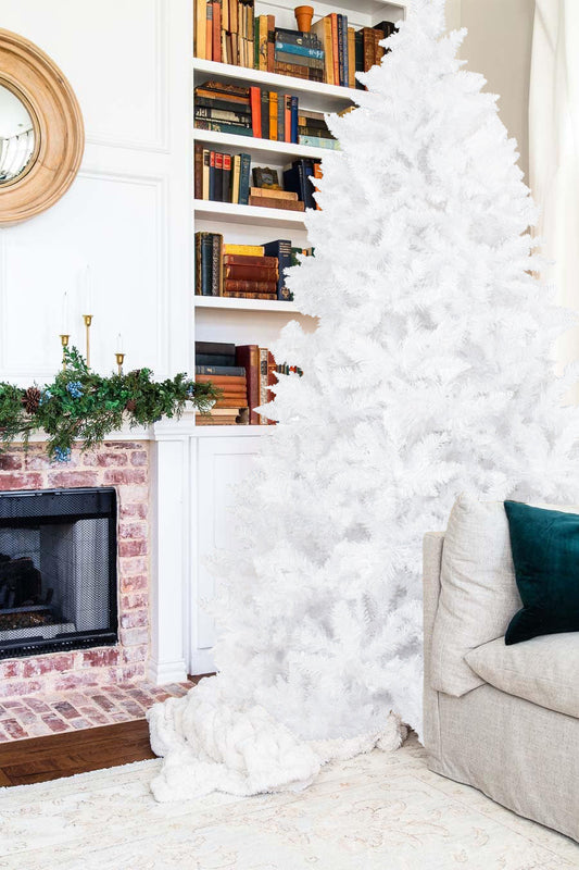 White Spruce Tree with Metal Stand