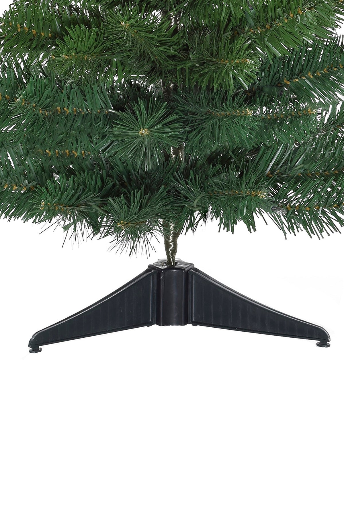 24" Tabletop Ombre Green Christmas Tree with Plastic Stand