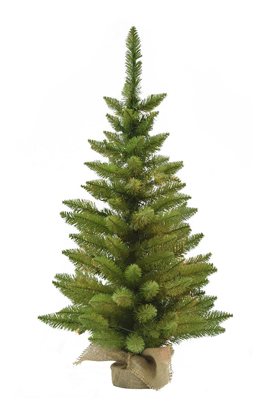 3' Tabletop Christmas Tree with Burlap Base