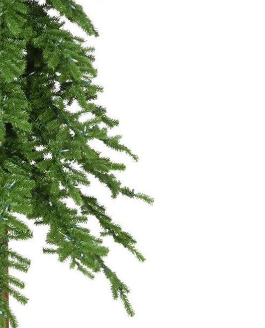 Whimsical Curved Top Green Christmas Tree - Perfect Holiday Bendable Artificial Tree