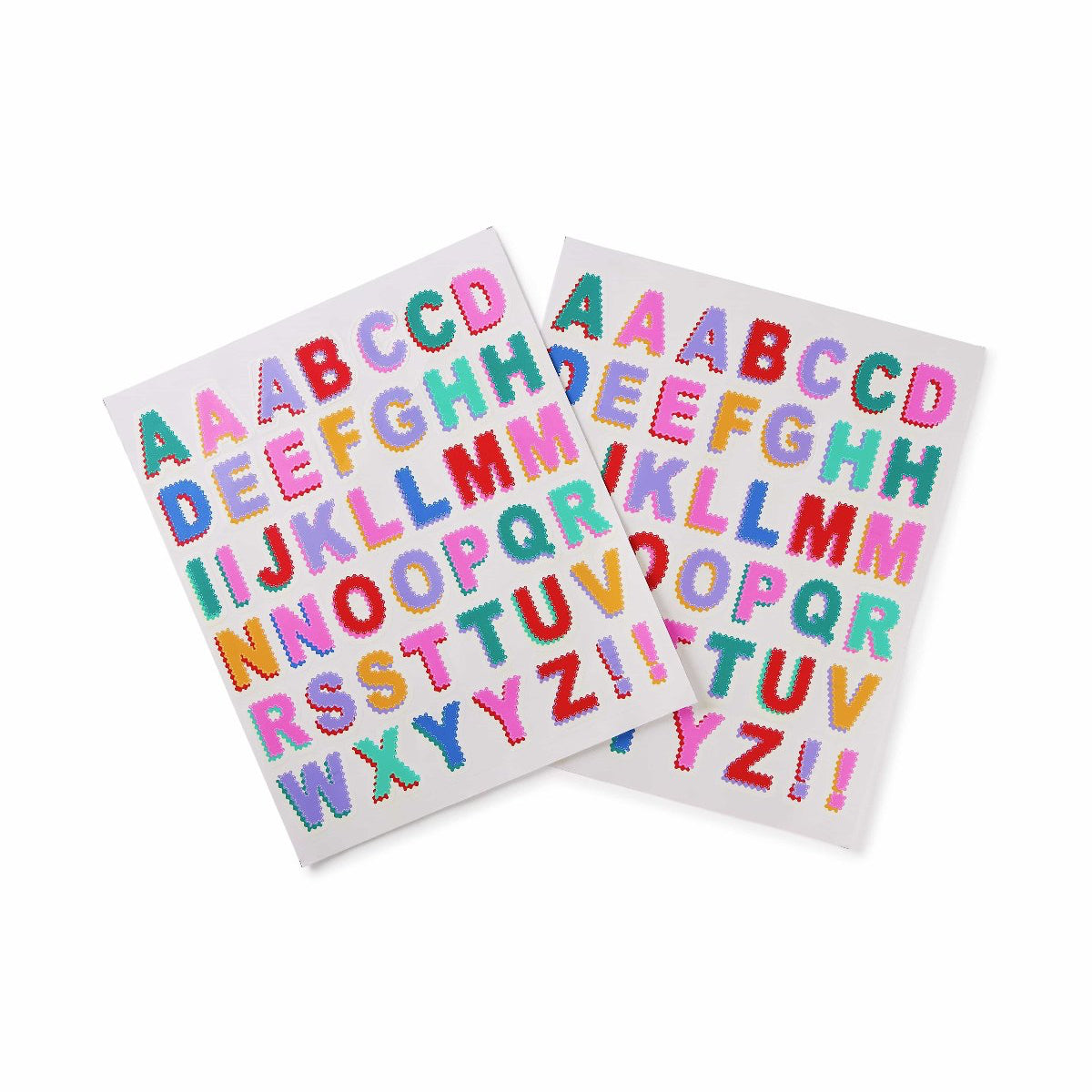 Vinyl Scalloped Letters Sticker Pack