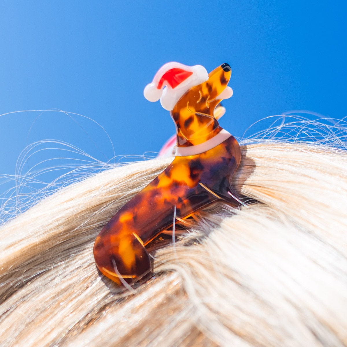 Santa Paws Hair Claw Clip