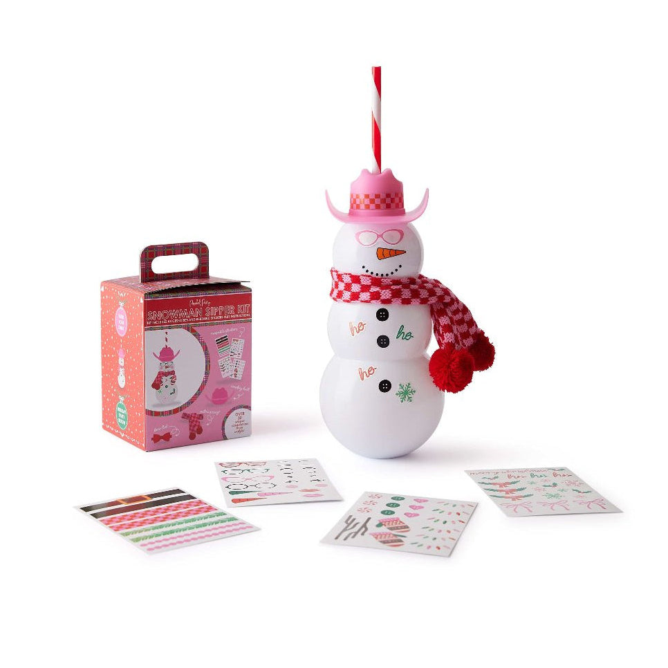 Snowman Sipper & Customizable Accessories