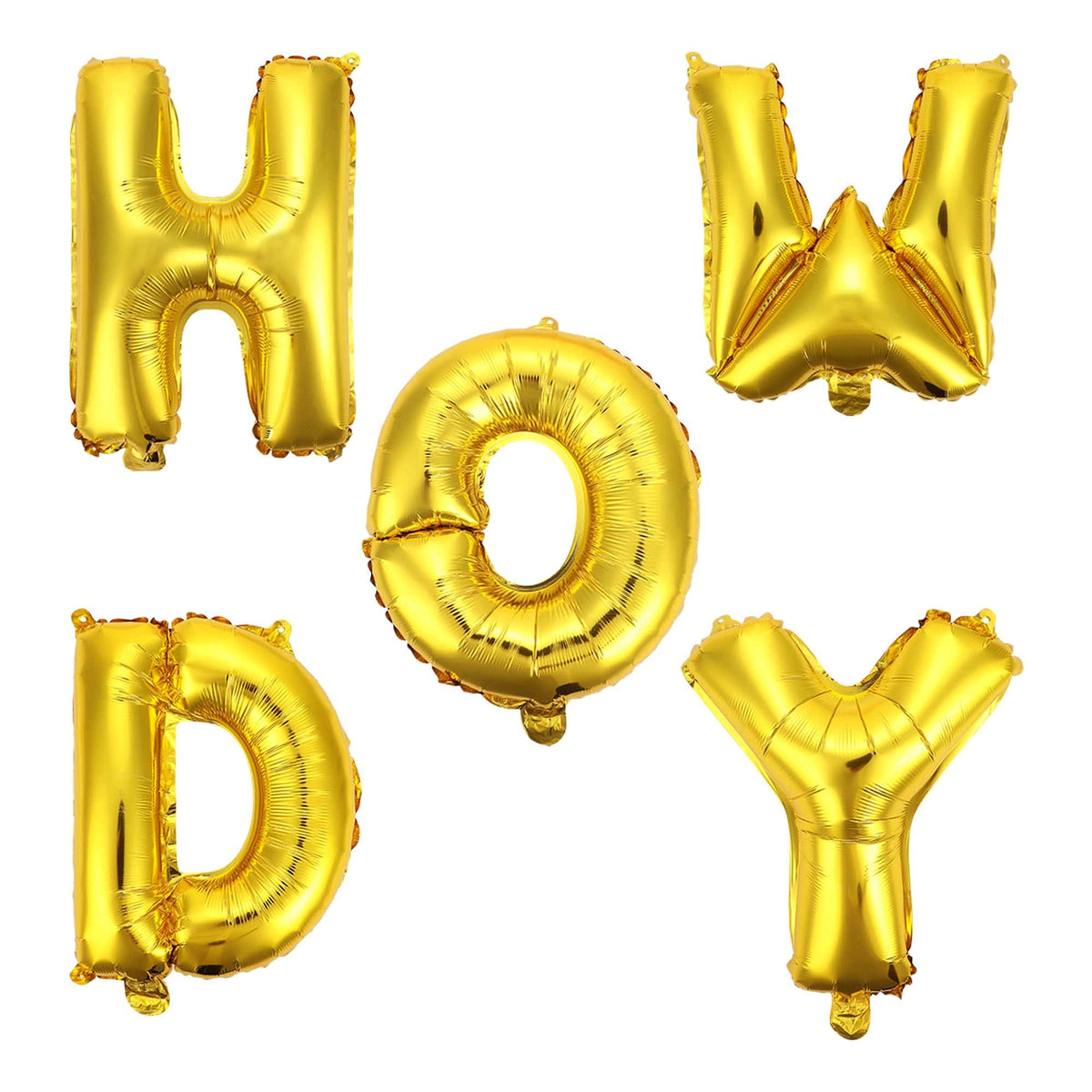 Howdy Darling Gold Balloon Banner with Pink Bows